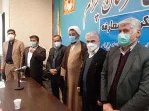 تکریم‌ و معارفه دسته جمعی در فرمانداری چرام
